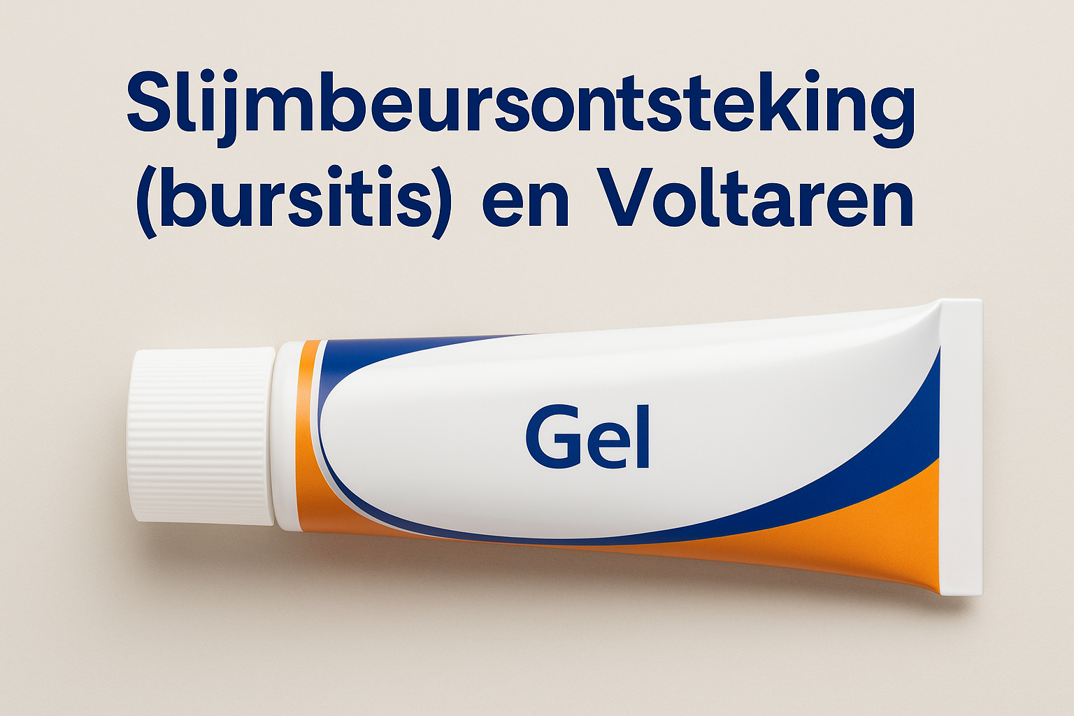 “Generieke illustratie van een pijnstillende gel, niet de originele Voltaren-verpakking.”
